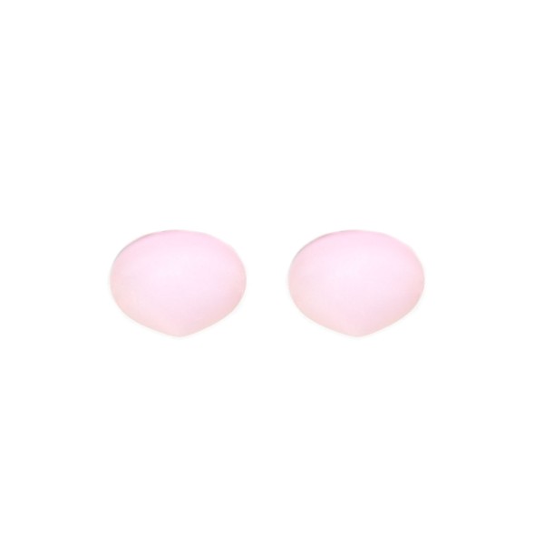 Nanokristall, rosa opak, Pampel, glatt, Zwiebelform, 11x9mm