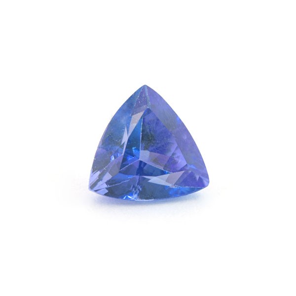 Tanzanite, blue, faceted, trillion, 10x10 mm