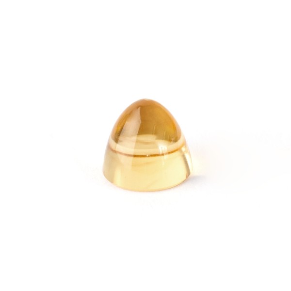 Beryl, yellow, cone, smooth, round, 8mm