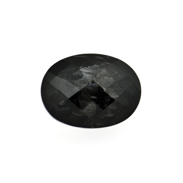 Falkenauge, dunkelblau, Briolett, facettiert, oval, 14x10mm