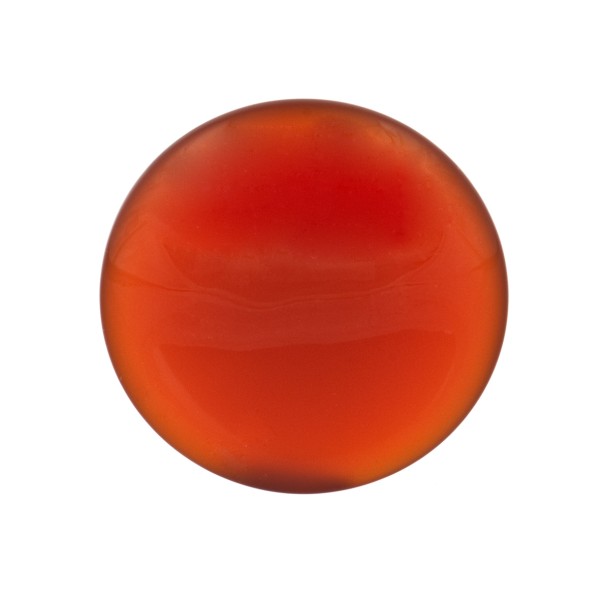 Carneol, rot, Linse, rund, 18 mm