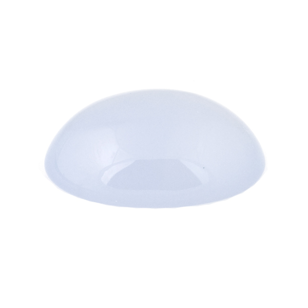 Natural chalcedony, light blue, cabochon, oval, 18 x 13 mm