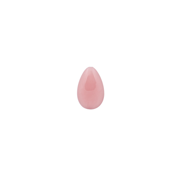 Guava Quarz, rosa, Linse, glatt, Birnenform, 13 x 9 mm