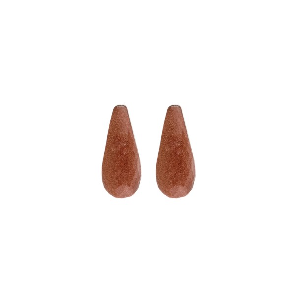 Goldfluss, goldfarben, Pampel, facettiert, 15x8mm