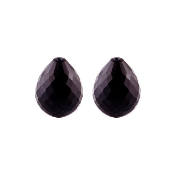 Falkenauge, dunkelblau, Pampel, facettiert, 17x13 mm
