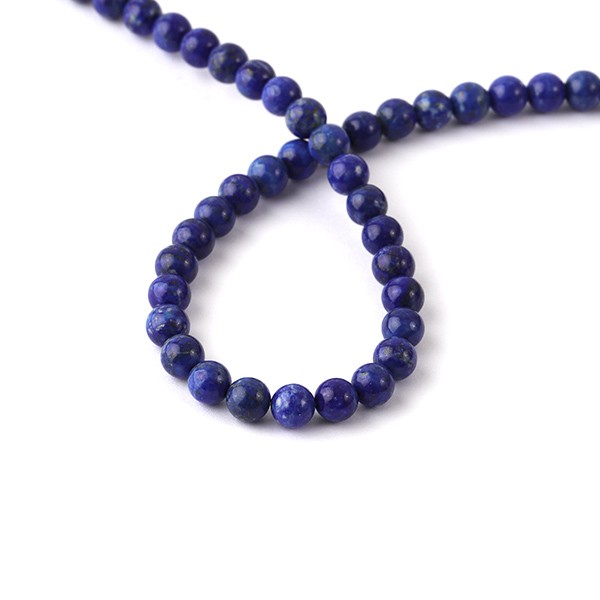 KK1081_Lapis, Strang, blau, Kugel, glatt_ Ø 7.5 mm