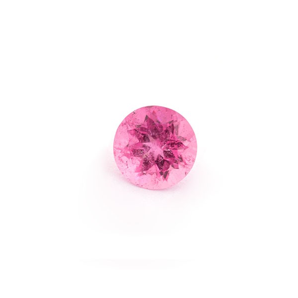 Tourmaline, pink, faceted, round, 7 mm