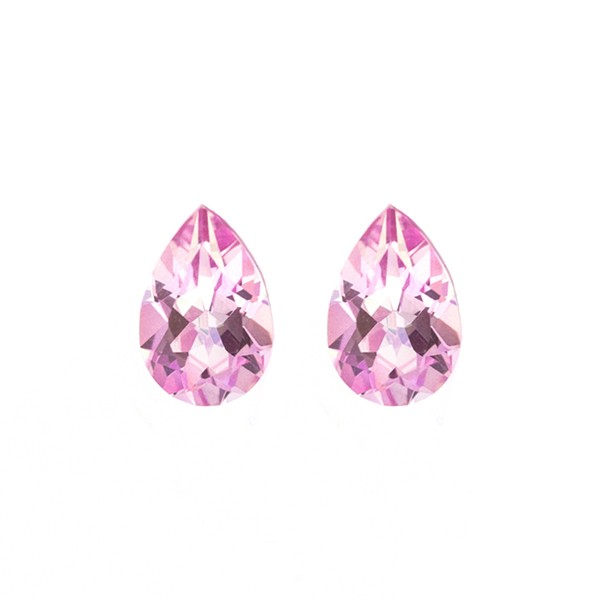 Topas, behandelt, blau, Birnenform, facettiert, 12x8 mm