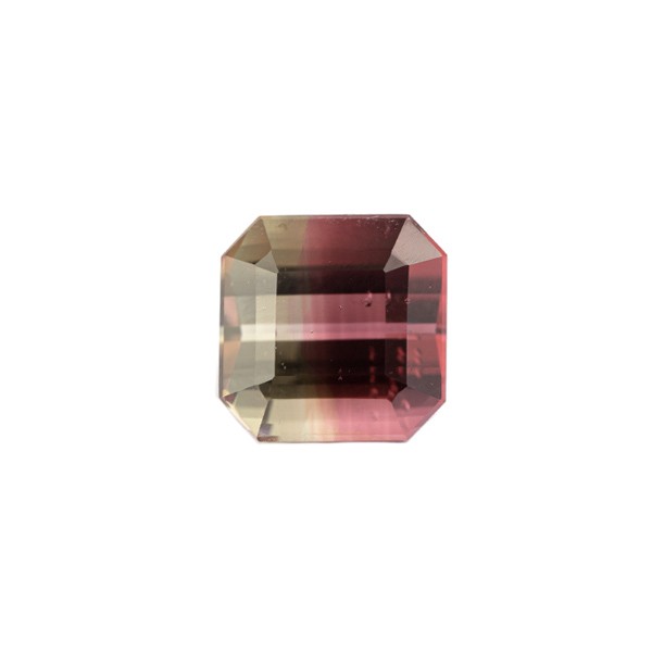 Tourmaline, multicolour, octagon, faceted, 10x10 mm