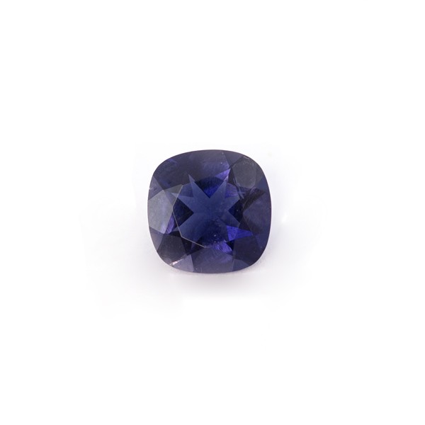 Iolith, blau, antik, facettiert, 8 x 8 mm