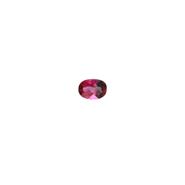 Topas, pink, facettiert, Schachbrett, oval, 7x5mm