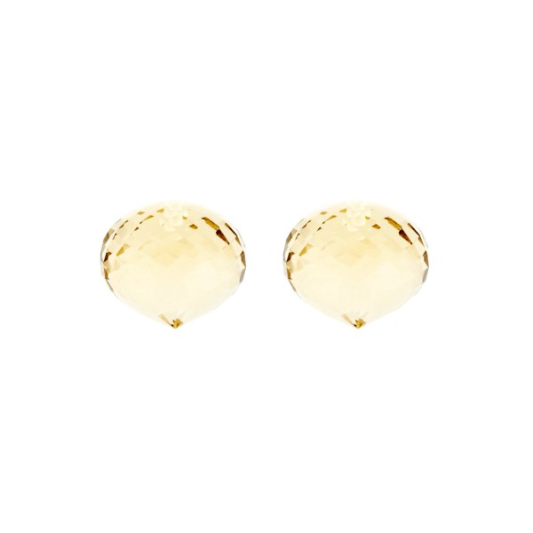 Citrin, goldfarben (hell), Pampel, facettiert, Zwiebelform, 13x11mm