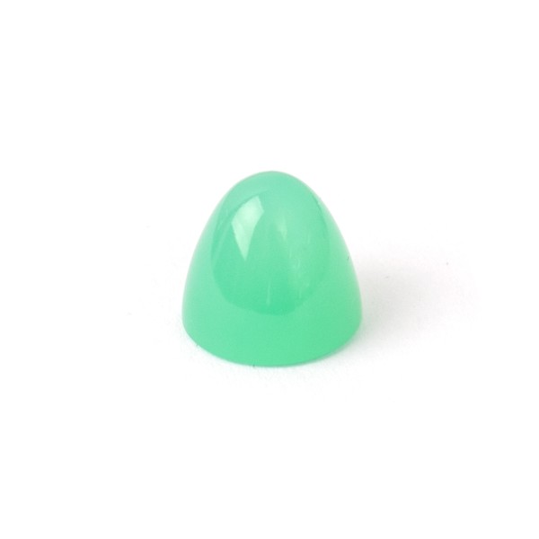 Chrysopras, grün, Kegel, glatt, rund, 11 mm