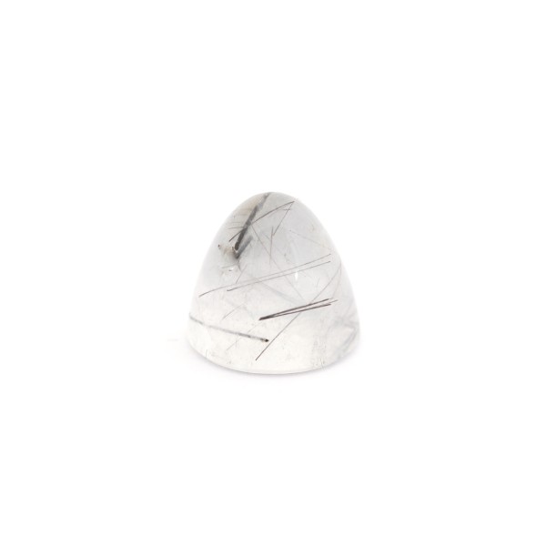 Rutilquarz, schwarze Nadeln, Kegel, glatt, rund, 11 mm