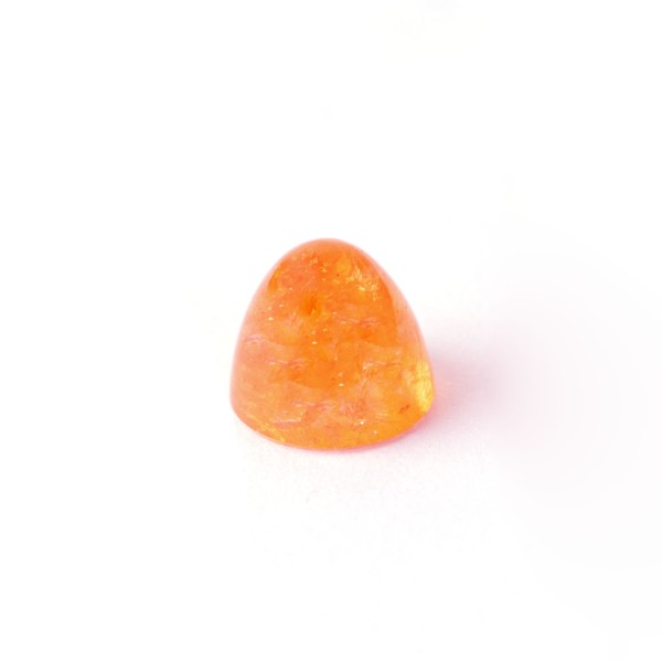 Mandarin garnet, orange, cone, smooth, round, 8mm