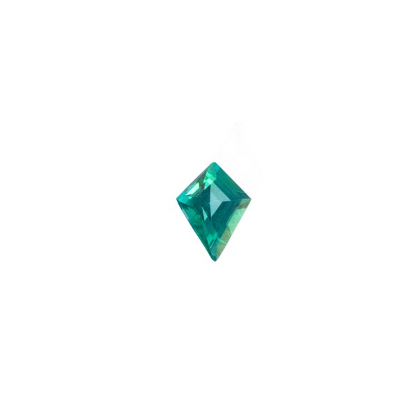 Topas, blau-grün, facettiert, kite shape, 7x5mm