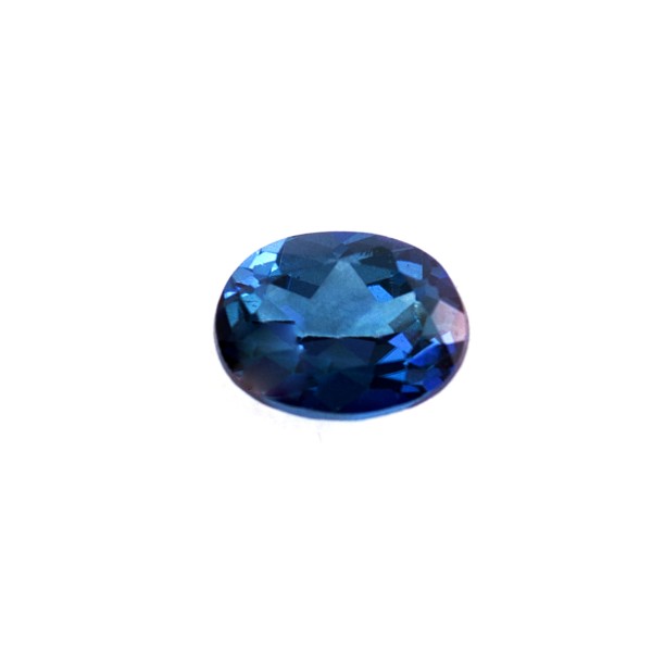 Topas, tansanitblau, facettiert, oval, 8x6 mm